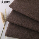 Thickening Solid Color Polyester Linen Fabric Dust-proof Coarse Fabric Canvas Sofa DIY Curtains Tablecloths Seat Cushions Fabric
