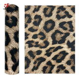 Leopard PU Leatherette Sewing Fabric Faux Leather DIY Craft Brooch Bow Handmade Earring Making Doll DIY Decor