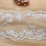 3Yards/pack Superior Quality Ivory White Sewn Bead Lace Lace Head Veil,Wedding Dress,Decorative Accessories, Lace Handmade DIY.