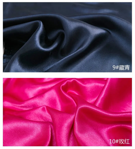 0.5m/1m/2m Satin Fabric Lining Soft and Shiny Silk-Like Material,for Clothing and Lining, Garments, DIY Craft, and Gift Wrapping
