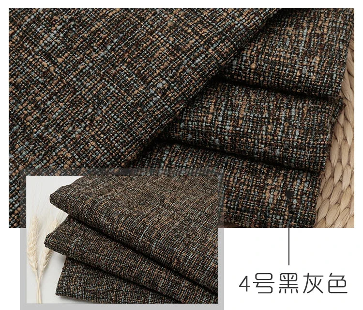 Thickened Coating Coarse Cotton and Linen Sofa Fabric DIY Solid Color Coarse Fabric Home Cushion Sofa Soft Bag Background Fabric