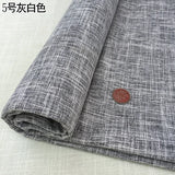 100cm*148cm Solid Color Thick Coarse Linen Sofa Fabric Cotton and Linen Curtain Tablecloth DIY Polyester Linen Fabric 400-500g/m