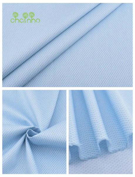 Chainho,Printed Twill Weave Cotton Fabric,DIY Qulting Sewing Material,Patchwork Cloth,Blue Series,6 Designs,3 Spiecification