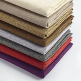 Thickening Solid Color Polyester Linen Fabric Dust-proof Coarse Fabric Canvas Sofa DIY Curtains Tablecloths Seat Cushions Fabric