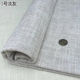 100cm*148cm Solid Color Thick Coarse Linen Sofa Fabric Cotton and Linen Curtain Tablecloth DIY Polyester Linen Fabric 400-500g/m