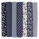7Pcs 20" x 20" Cotton Fabric DIY Making Supplies Quilting Patchwork Fabric Fat Quarter Bundles DIY for Quilting Patchwork