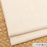 100cm*148cm Solid Color Thick Coarse Linen Sofa Fabric Cotton and Linen Curtain Tablecloth DIY Polyester Linen Fabric 400-500g/m