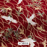 50x145cm Japanese Kimono Bronzed Fabric Sushi Cherry Blossoms Print Cotton Cloth DIY Materials Patchwork Accessories for Sewing