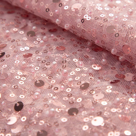 Kalume Nigerian Beaded Embroidery Lace High Quality French Net Sequins Tulle African Lace Fabric for Luxury Wedding Party F3490