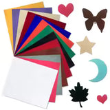 20x15cm 13pcs Bundle Self-Adhesive Velvet Flock Liner Jewelry Contact Paper Craft Fabric Sticker MultiColor DIY Box Book Decor