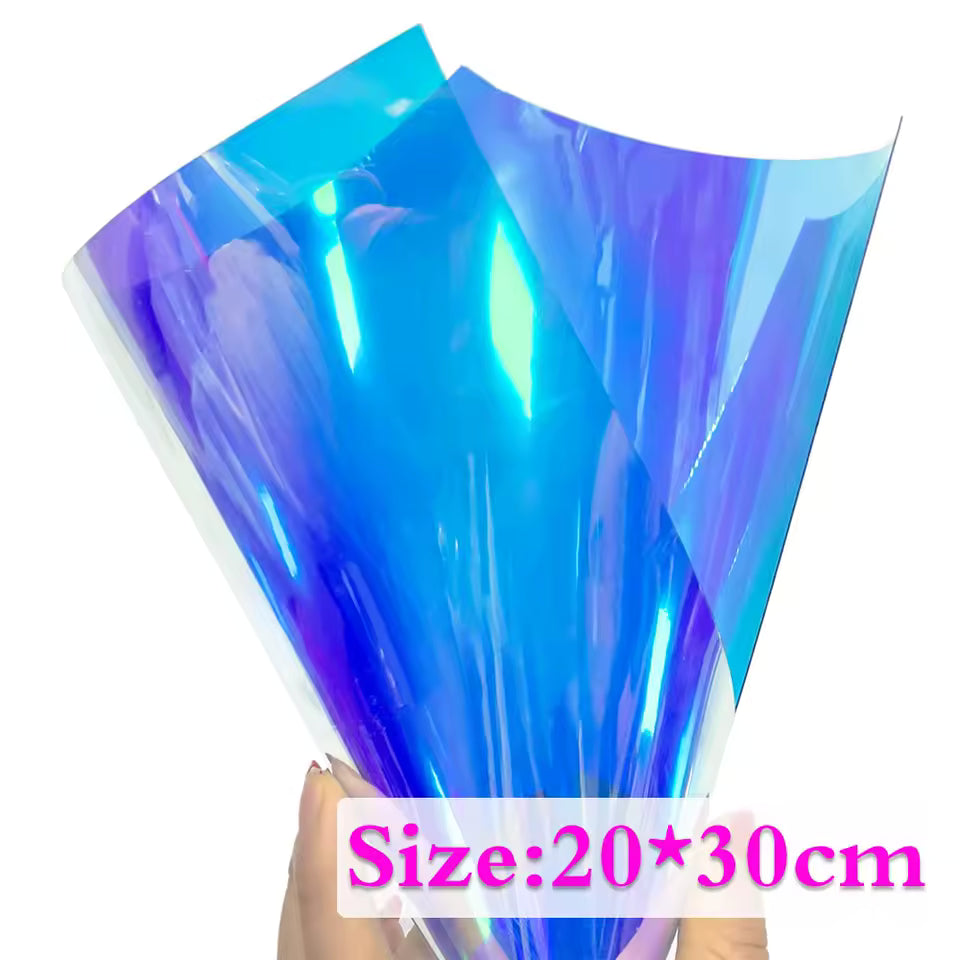 4 Iridescent Holographic PVC Fabric – DIY Material