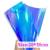 4 Iridescent Holographic PVC Fabric – DIY Material