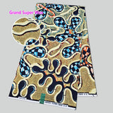 Original Grand super dutch wax fabric, brillante holland glitter wax cloth, for sewing clothes, skirt, wedding and festival deco