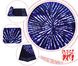 African Cotton Fabric Ankara Dresses Nigerian Fashion Batik Blue Fabrics 3/6 Yards/Lot Material 24fs1594