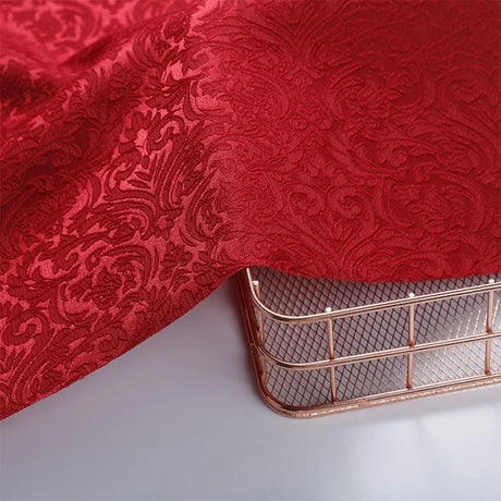 150cm Wide 3D Embossing Brocade Jacquard Damask Fabrics For Sewing Clothes Top Skirt Suit Lining Girls Apparel DIY Home Textile