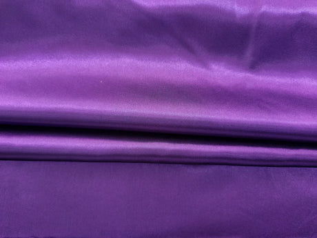 Solid Satin 58" Wide | 1Meter | 2Meters | 5Meters | Silky Charmeuse Scarf Craft DIY Fabric Purple
