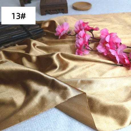 Bright Shiny Stretch Satin Fabric, Spandex Lycra Cloth for Dance Dress, Sports and Yoga Material,Black,White,Blue,By the Meter,