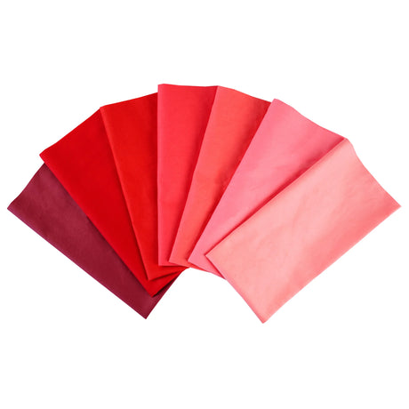 7PCS 25 x 25cm/50 x 50cm Squares Cotton Craft Plain Fabric Cloths for DIY Bundle Patchwork Quilting Sewing Scrapbooking Artcraft