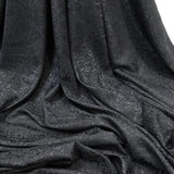 Black 3D Jacquard Fabric, Textured Brocade Fabric, Costume Drapery DIY Sewing Fabric, Suitable For Dress or Gown