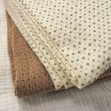 135x50cm Vintage Dot Cotton Double Layer Crepe Baby Bib Drool Scarf Hair Tie Pajamas Towel Sewing Cloth