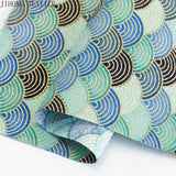 50x145cm Japanese Kimono Bronzed Fabric Sushi Cherry Blossoms Print Cotton Cloth DIY Materials Patchwork Accessories for Sewing