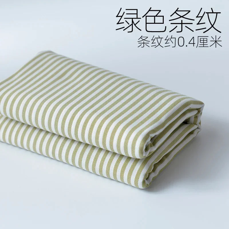 Home Furnishings Tablecloths Curtains Cushions Sofas Thickened Yarn Dyed Polyester Cotton Checkered Stripes Solid Colors Fabric