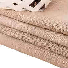 63" Wide Natural Jute Burlap Fabric High Density