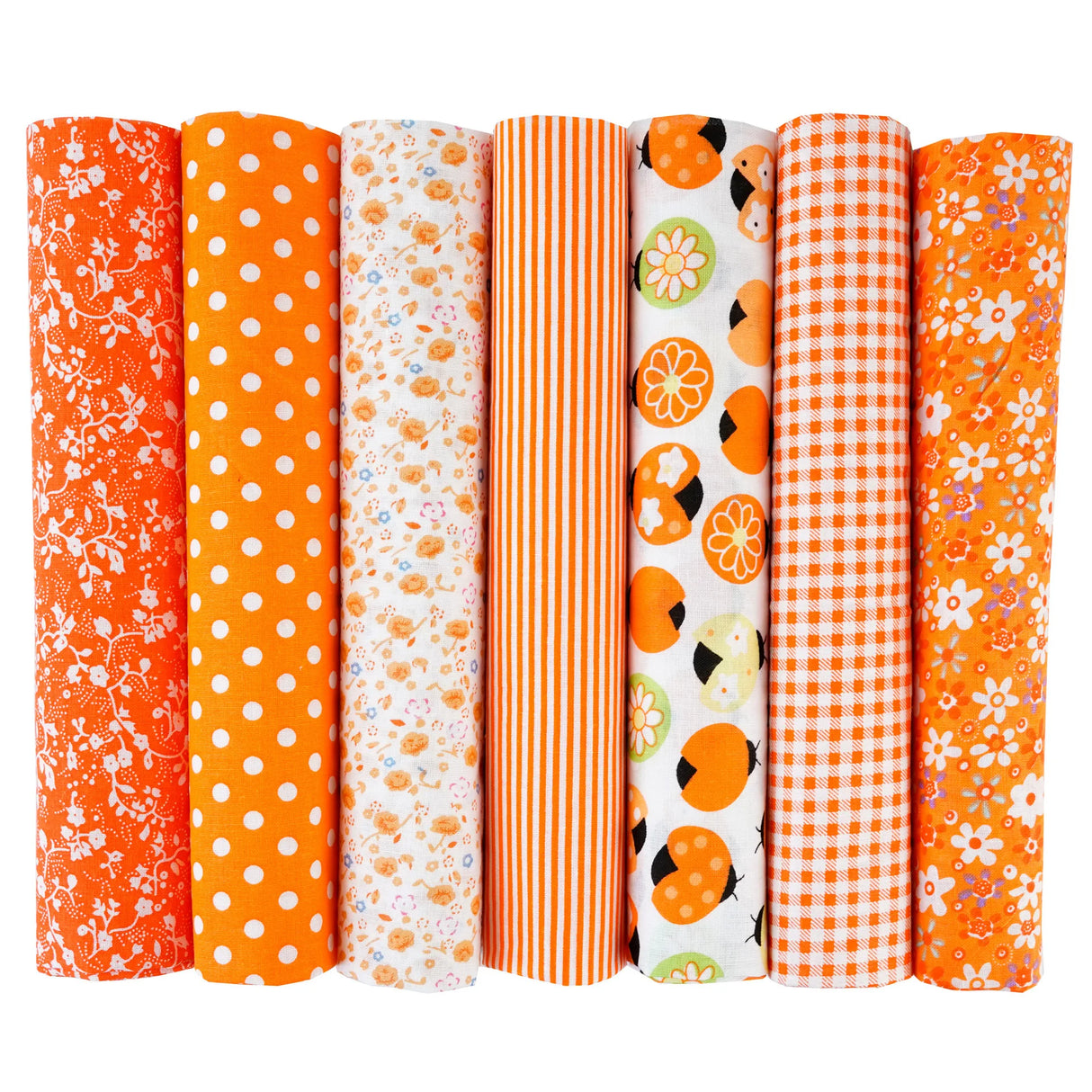 7Pcs 20" x 20" Cotton Fabric DIY Making Supplies Quilting Patchwork Fabric Fat Quarter Bundles DIY for Quilting Patchwork