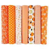 7Pcs 20" x 20" Cotton Fabric DIY Making Supplies Quilting Patchwork Fabric Fat Quarter Bundles DIY for Quilting Patchwork