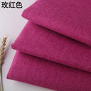 Thickening Solid Color Polyester Linen Fabric Dust-proof Coarse Fabric Canvas Sofa DIY Curtains Tablecloths Seat Cushions Fabric