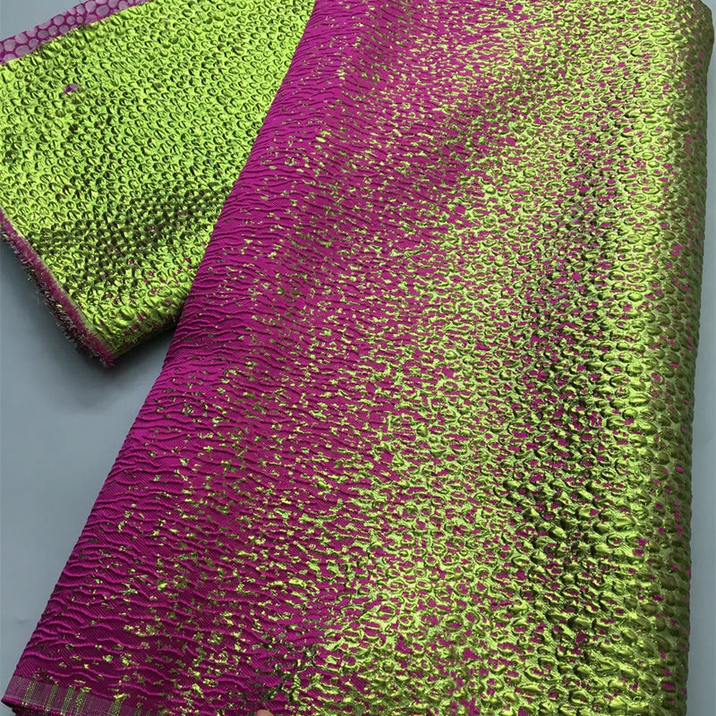 Nigerian Jacquard Lace Fabrics High Quality African Brocade Lace and Fabrics Luxury Party Dresses for Women Sewing,2.5Yards 4152