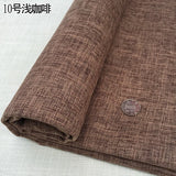 100cm*148cm Solid Color Thick Coarse Linen Sofa Fabric Cotton and Linen Curtain Tablecloth DIY Polyester Linen Fabric 400-500g/m