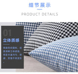 146cm Width High-grade Houndstooth Fabrics Cotton and Linen Plaid Fabrics Thickening Sofa Pillow Tablecloth DIY Sewing Fabrics