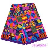 Veritablewax Africa Ankara Prints Batik Wax Fabric DIY Textile Nigeria African Polyester Fabric Dress Sewing Tissu Craft 6 yards