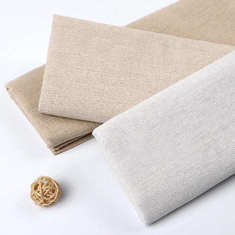 150x50cm/150x500cm Cotton Linen Fabric Greige For Embroidery Practice Fabric Decoration Cloth Handmade DIY Sewing TJ20577