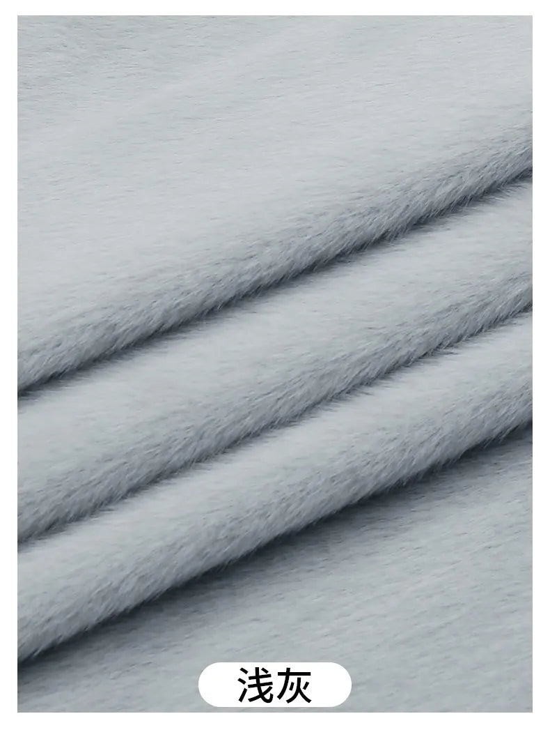 50x50cm 5mm Soft Breathable Elastic Faux Fur Fabric for Sewing Plush Toy Doll Scarf Hat Decorative Cloth Handmade DIY Fabrics