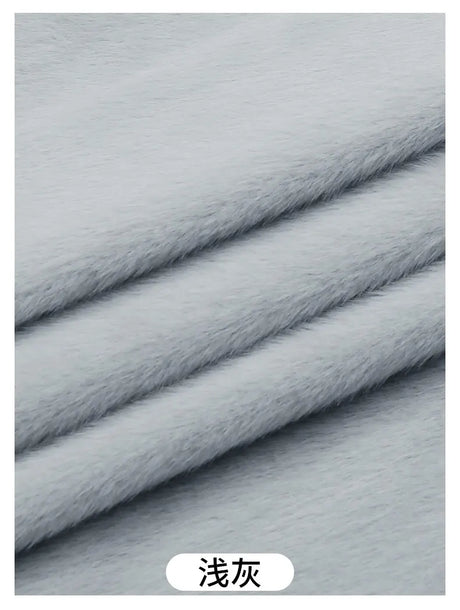 50x50cm 5mm Soft Breathable Elastic Faux Fur Fabric for Sewing Plush Toy Doll Scarf Hat Decorative Cloth Handmade DIY Fabrics