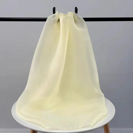 5M. Encrypt Thicken Matt Organza Fabric Satin Wedding Dress Fabric Designer Style Fabric.organza Lace Fabric 2025 High Quality