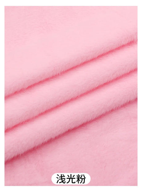 50x50cm 5mm Soft Breathable Elastic Faux Fur Fabric for Sewing Plush Toy Doll Scarf Hat Decorative Cloth Handmade DIY Fabrics