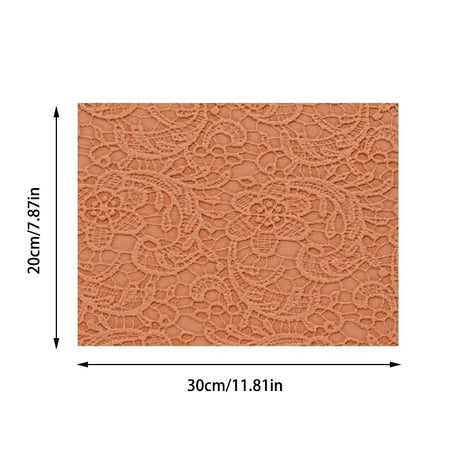 Lace Embossed Faux Leather Vinyl Fabric Sheet Textured Synthetic Leather Faux Vinil For Bows Earrings DIY
