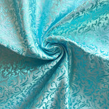 75x50cm Wheat Floral Pattern Damask Silk Satin Brocade Jacquard Fabric DIY Cheongsam Costume Upholstery Curtain Sewing Patchwork
