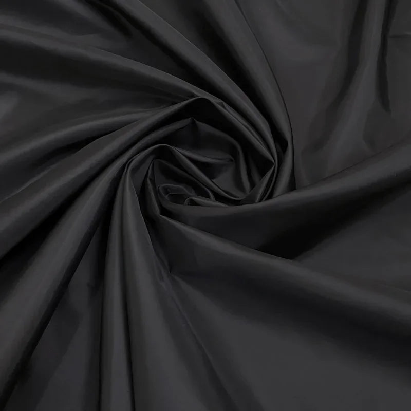 Taffeta Lining Fabric for Clothes and Luggage, Black Cloth