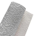 Lace Embossed Faux Leather Vinyl Fabric Sheet Textured Synthetic Leather Faux Vinil For Bows Earrings DIY