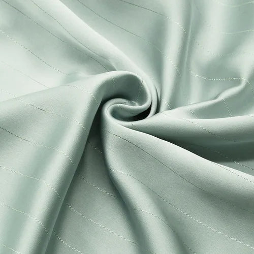 High End Bright Silk Striped Imitation Acetic Acid Fabric Satin Glossy Silk Smooth Drape Feeling Suit Dress Pants Fabric