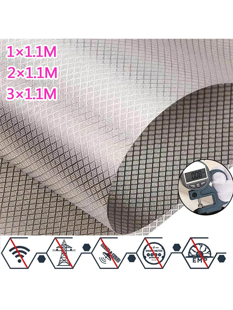 New RFID Radiation Shielding Fabric 4G 5G WIFI EMF EMI High Frequency Electromagnetic Shielding Cloth  Anti Radiation Protection