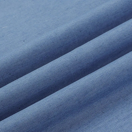 Washed Denim Fabric Cotton Blue Solid Color Thin Light DIY Handmade Dolls Clothing Jeans Skirt Jacket Bag Needlework Material