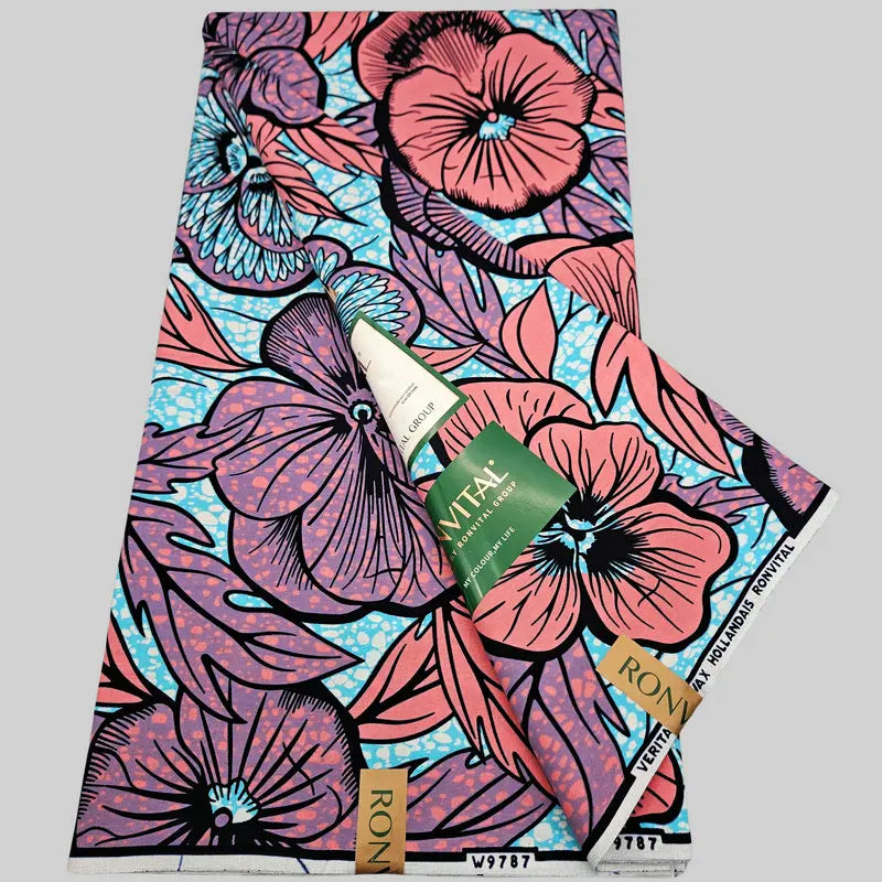Latest new design, high quality super Dutch wax Hollandais fabric, African loincloth, 100% cotton holland wax textile