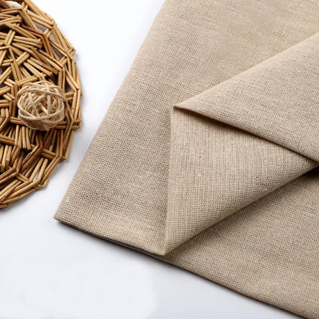 150x50cm/150x500cm Cotton Linen Fabric Greige For Embroidery Practice Fabric Decoration Cloth Handmade DIY Sewing TJ20577