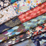 50x145cm Japanese Kimono Bronzed Fabric Sushi Cherry Blossoms Print Cotton Cloth DIY Materials Patchwork Accessories for Sewing