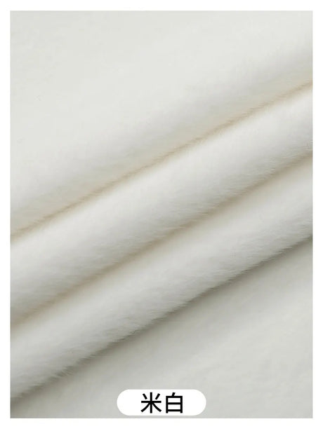 50x50cm 5mm Soft Breathable Elastic Faux Fur Fabric for Sewing Plush Toy Doll Scarf Hat Decorative Cloth Handmade DIY Fabrics